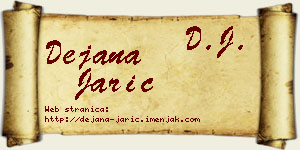 Dejana Jarić vizit kartica